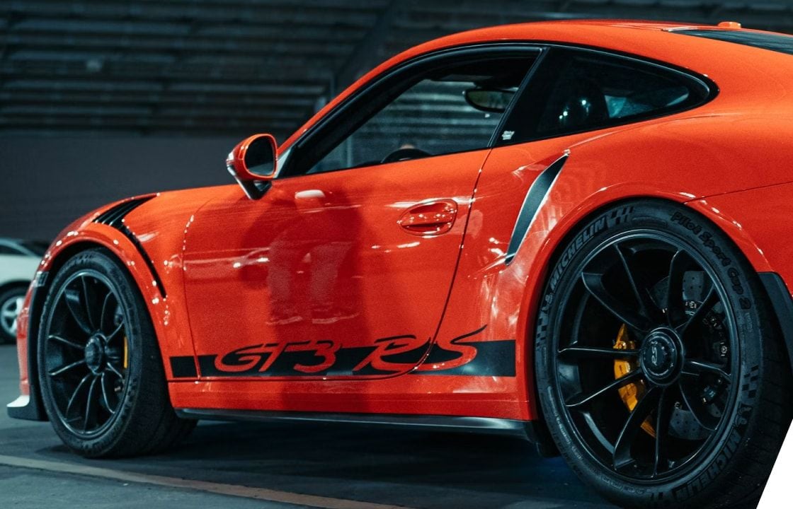 Side of a Porsche vehicle