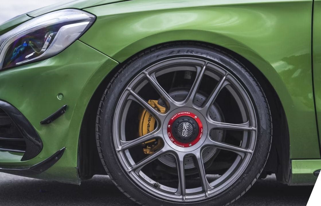 Side of a Mercedes-Benz vehicle