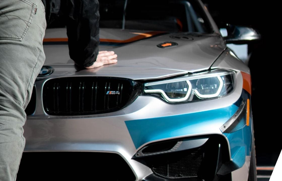 Front of a BMW vehicle 