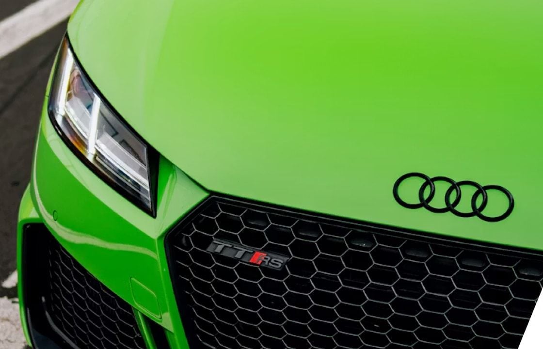 Front of an Audi vehicle