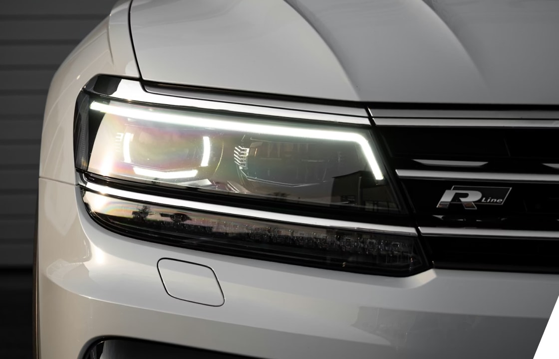 Front of a Volkswagen vehicle